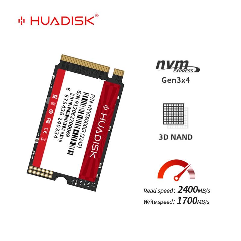 HUADISK M 2 NVMe SSD 512GB 256GB 128GB M.2 2242 Nvme PCIe 2242 SSD 1TB  ָ Ʈ ũ TLC, Orange PI 5 Lenovo S540